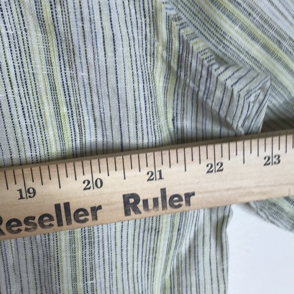 Alan flusser mens 100% linen button up shirt size XL - Picture 5 of 11